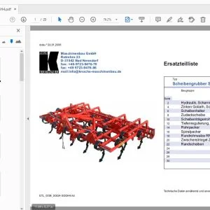 Knoche Scheibengrubber SG-G 4 und SG-GH 4 Ersatzteilliste - PDF