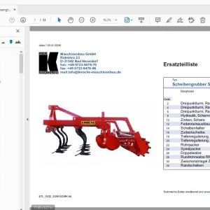 Knoche Scheibengrubber SG-M und SG-MH Ersatzteilliste - PDF