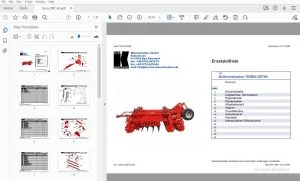 Knoche TERRA DRT60 Drillkombination Ersatzteilliste - PDF