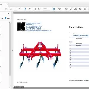 Knoche Tiefenlockerer BISON Ersatzteilliste - PDF DOWNLOAD