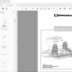 Kongskilde Nordsten CA 4100 Parts Manual - PDF DOWNLOAD