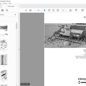 Kongskilde Nordsten Ecoline Parts Manual - PDF DOWNLOAD