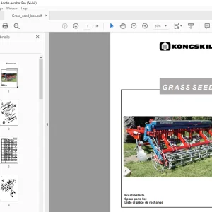 Kongskilde Nordsten Grass Seed Box Parts Manual - PDF DOWNLOAD