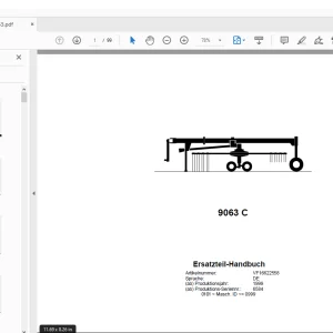 Kverneland 9063 C Rakes & Tedders Parts Manual - PDF DOWNLOAD