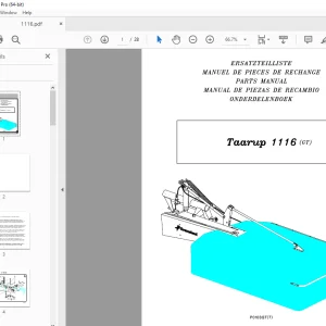 Kverneland Taarup 1116 Mower Parts Manual - PDF DOWNLOAD