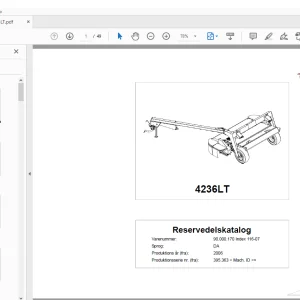 Kverneland Taarup 4236LT Reservedelskatalog - PDF DOWNLOAD