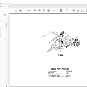Kverneland Taarup 7520 Bale Wrapper Parts Manual - PDF DOWNLOAD