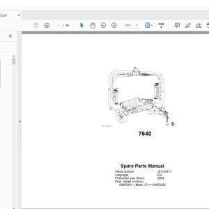 Kverneland Taarup 7640 Bale Wrapper Parts Manual - PDF DOWNLOAD