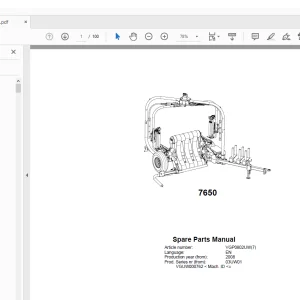 Kverneland Taarup 7650 Bale Wrapper Parts Manual - PDF DOWNLOAD