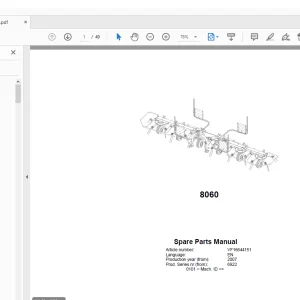 Kverneland Taarup 8060 Rakes & Tedders Parts Manual - PDF DOWNLOAD