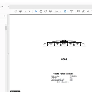 Kverneland Taarup 8064 Rakes & Tedders Parts Manual - PDF DOWNLOAD