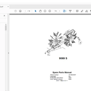 Kverneland Taarup 9069 S Rakes & Tedders Parts Manual - PDF DOWNLOAD