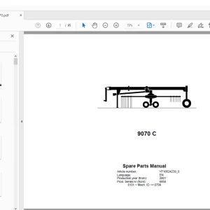 Kverneland Taarup 9070 C Rakes & Tedders Parts Manual - PDF DOWNLOAD