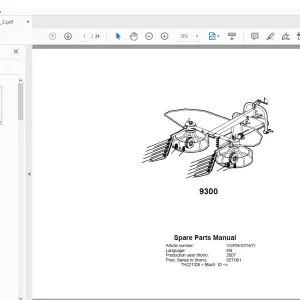 Kverneland Taarup 9300 Rakes & Tedders Parts Manual - PDF DOWNLOAD
