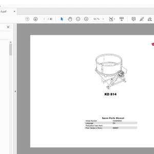 Kverneland Taarup KD 814 Feeding Parts Manual - PDF DOWNLOAD