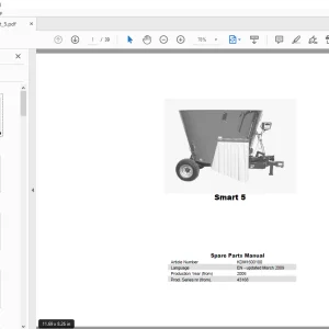 Kverneland Taarup Smart 5 Feeding Parts Manual - PDF DOWNLOAD