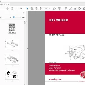 LELY WELGER RP 415 RP 445 PARTS MANUAL - PDF DOWNLOAD