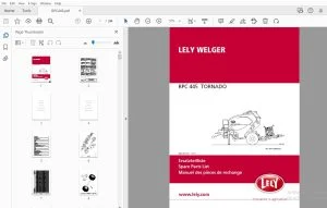 LELY WELGER RPC 445 TORNADO PARTS MANUAL - PDF DOWNLOAD