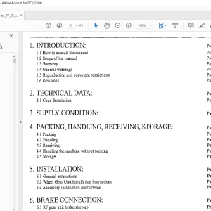 Landoll Bendi Series IV SE Appendix F-515 Service Manual - PDF DOWNLOAD