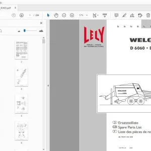 Lely Welger D6060 D4060 Parts Manual - PDF DOWNLOAD