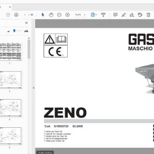 MASCHIO GASPARDO ZENO PARTS MANUAL G19530723 - PDF DOWNLOAD