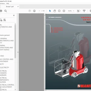 MANITOU 80 VJR EVOLUTION 100 VJR EVOLUTION 100 VJR AUS Repair manual - PDF
