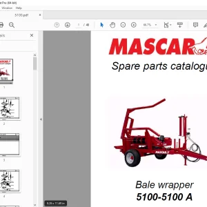 MASCAR 5100-5100 A Bale Wrapper Parts Manual - PDF DOWNLOAD