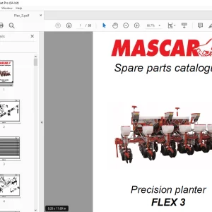 MASCAR FLEX 3 Precision Planter Parts Manual - PDF DOWNLOAD