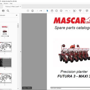 MASCAR FUTURA 3 - MAXI 3 Precision Planter Parts Manual PDF