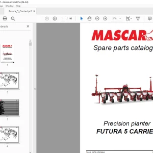 MASCAR FUTURA 5 CARRIED Precision planter Parts Manual PDF