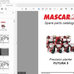 MASCAR FUTURA 5 Precision planter Parts Manual - PDF DOWNLOAD