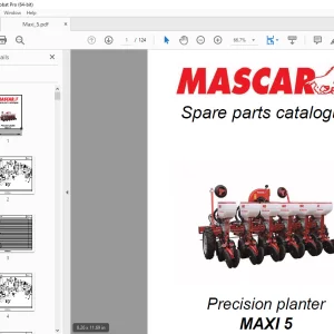 MASCAR MAXI 5 Precision planter Parts Manual - PDF DOWNLOAD