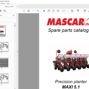 MASCAR MAXI 5.1 Precision planter Parts Manual - PDF DOWNLOAD