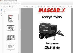 MASCAR Rotopressa Corsa 120-150 Catalogo Ricambi - PDF DOWNLOAD