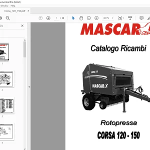 MASCAR Rotopressa Corsa 120-150 Catalogo Ricambi - PDF DOWNLOAD