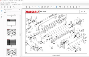 MASCAR TUAREG 525-525L & TUAREG CUT 525-525L Round Baler Parts Manual PDF