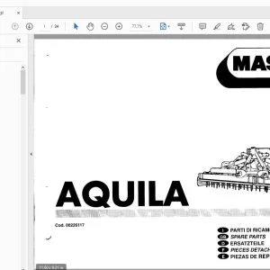 MASCHIO AQUILA PARTS MANUAL 00226117 - PDF DOWNLOAD