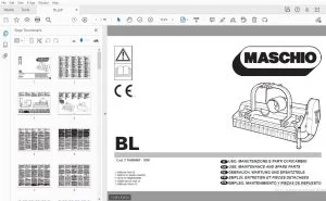 MASCHIO BL USE, MAINTENANCE & PARTS MANUAL 16000001 - PDF DOWNLOAD
