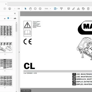 MASCHIO CL USE, MAINTENANCE & PARTS MANUAL - PDF DOWNLOAD