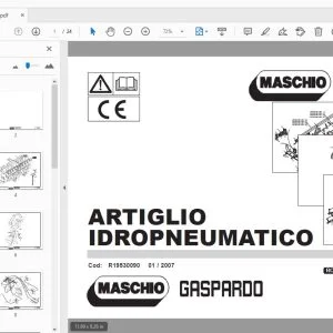 MASCHIO GASPARDO ARTIGLIO IDROPNEUMATICO PIESE DE SCHIMB R19530090 - PDF DOWNLOAD