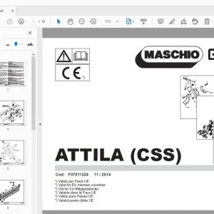MASCHIO GASPARDO ATTILA (CSS) PARTS MANUAL F07011324 - PDF