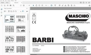 MASCHIO GASPARDO BARBI USE & MAINTENANCE/SPARE PARTS MANUAL - PDF