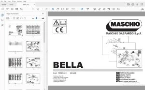 MASCHIO GASPARDO BELLA PARTS MANUAL - PDF DOWNLOAD