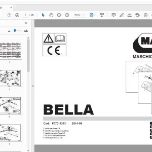 MASCHIO GASPARDO BELLA PARTS MANUAL - PDF DOWNLOAD