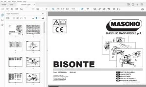 MASCHIO GASPARDO BISONTE PARTS MANUAL F07011389 - PDF DOWNLOAD
