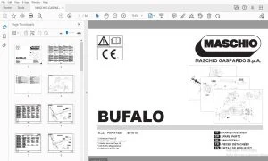 MASCHIO GASPARDO BUFALO PARTS MANUAL F07011321 - PDF