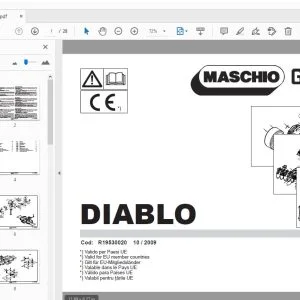 MASCHIO GASPARDO DIABLO PARTS MANUAL R19530020 - PDF DOWNLOAD