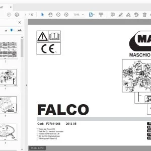 MASCHIO GASPARDO FALCO PARTS MANUAL F07011068 - PDF DOWNLOAD