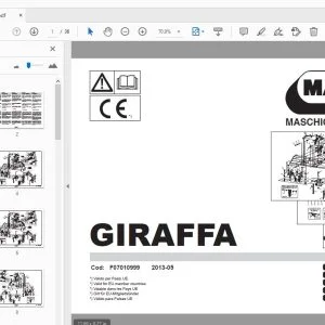 MASCHIO GASPARDO GIRAFFA PARTS MANUAL F07010999 - PDF DOWNLOAD