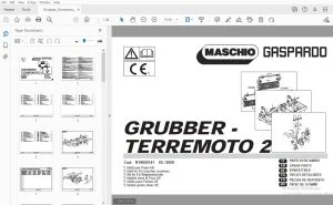 MASCHIO GASPARDO GRUBBER - TERREMOTO 2 PARTS MANUAL - PDF DOWNLOAD